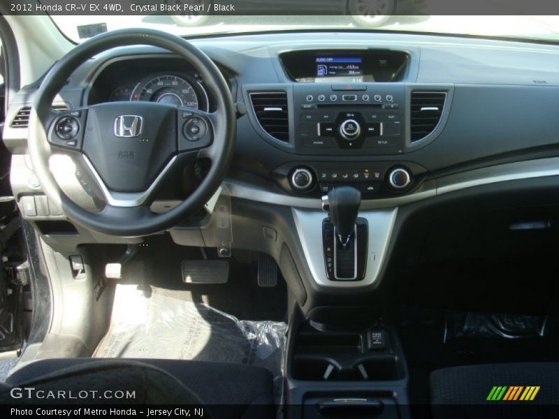Crystal Black Pearl / Black 2012 Honda CR-V EX 4WD