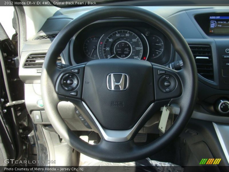 Crystal Black Pearl / Black 2012 Honda CR-V EX 4WD