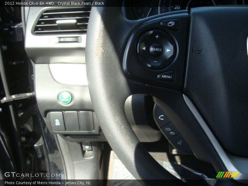 Crystal Black Pearl / Black 2012 Honda CR-V EX 4WD