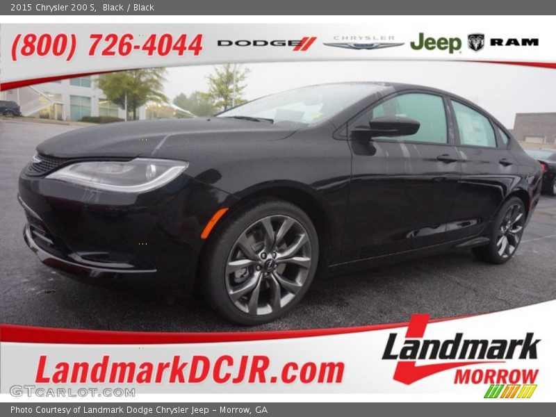 Black / Black 2015 Chrysler 200 S