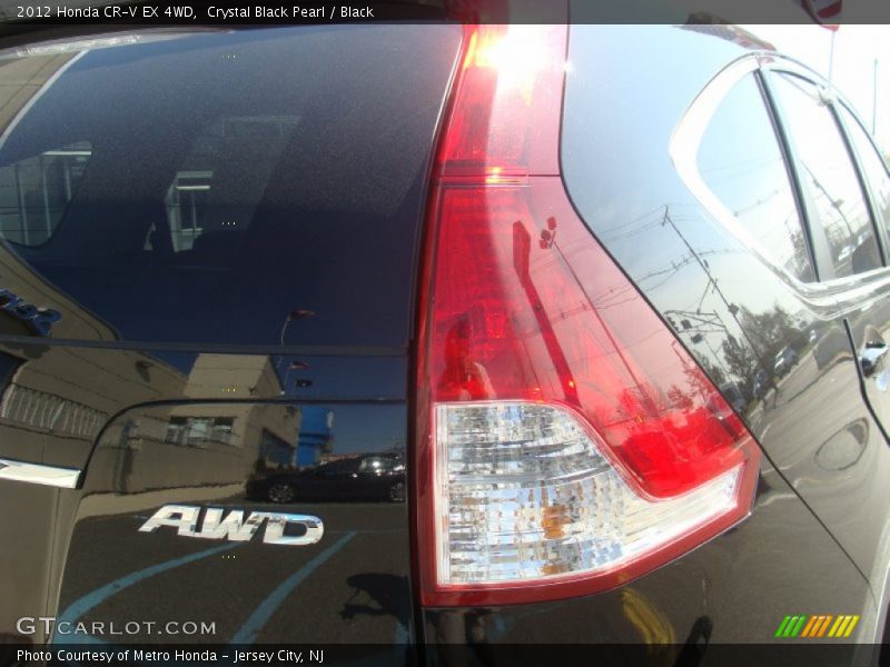 Crystal Black Pearl / Black 2012 Honda CR-V EX 4WD
