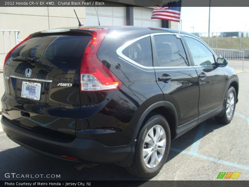 Crystal Black Pearl / Black 2012 Honda CR-V EX 4WD