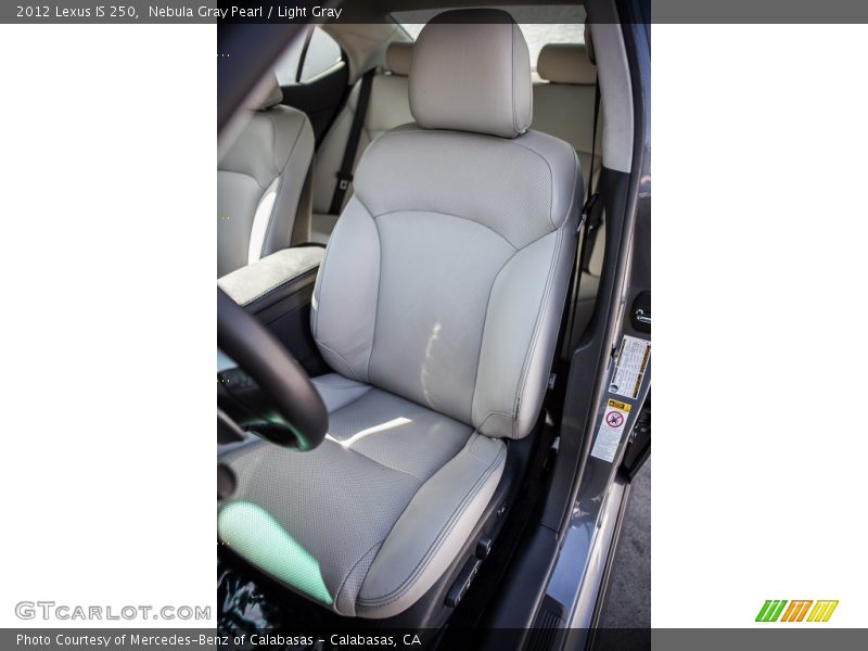 Nebula Gray Pearl / Light Gray 2012 Lexus IS 250
