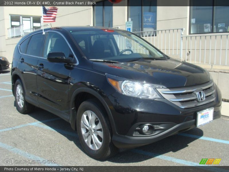 Crystal Black Pearl / Black 2012 Honda CR-V EX 4WD