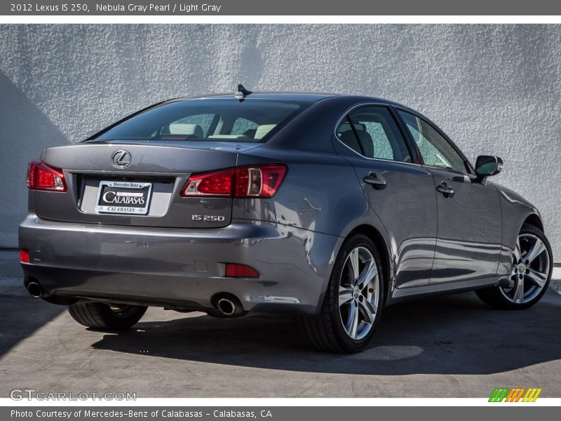 Nebula Gray Pearl / Light Gray 2012 Lexus IS 250