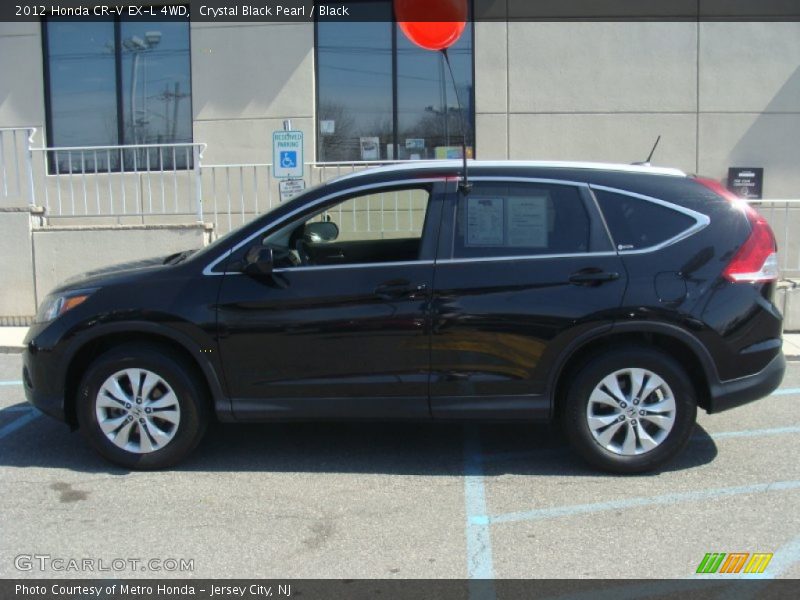 Crystal Black Pearl / Black 2012 Honda CR-V EX-L 4WD