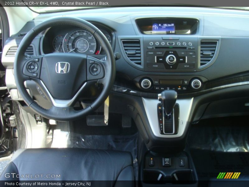 Crystal Black Pearl / Black 2012 Honda CR-V EX-L 4WD