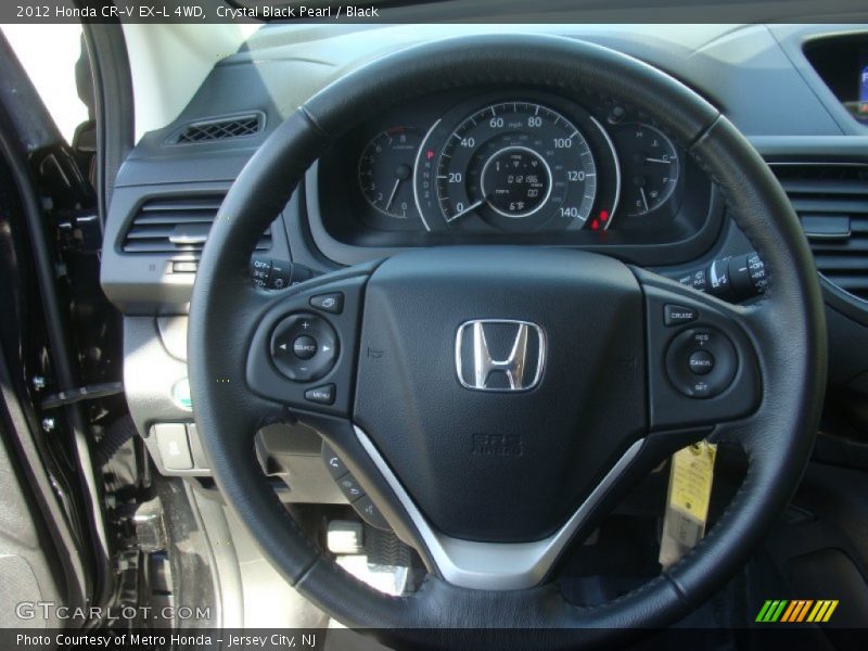 Crystal Black Pearl / Black 2012 Honda CR-V EX-L 4WD
