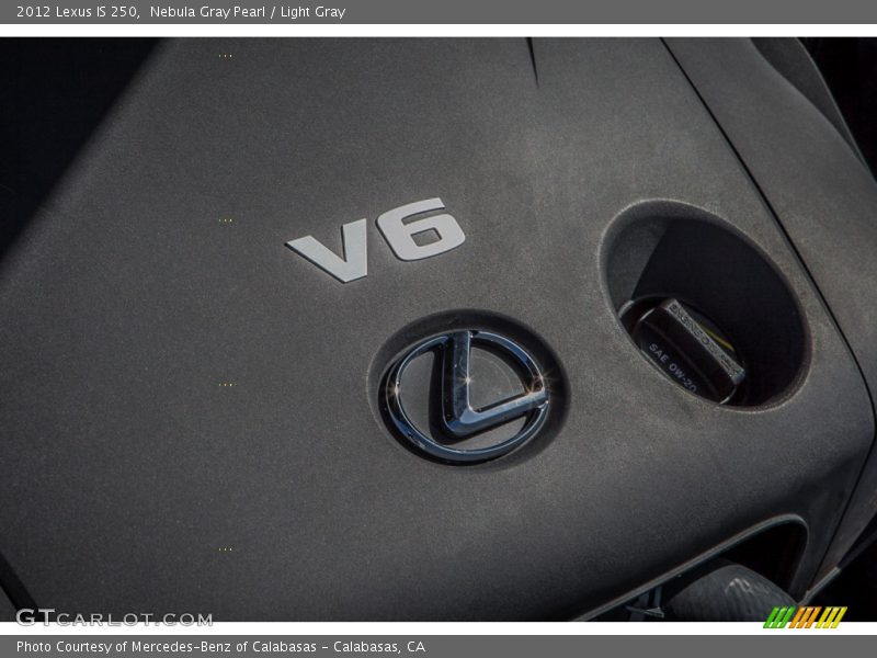 Nebula Gray Pearl / Light Gray 2012 Lexus IS 250