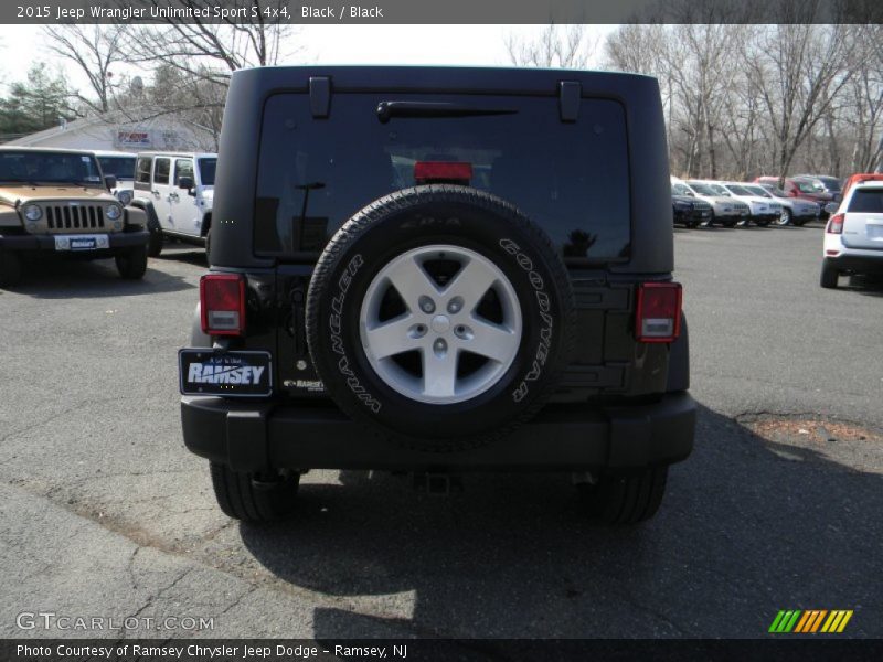Black / Black 2015 Jeep Wrangler Unlimited Sport S 4x4