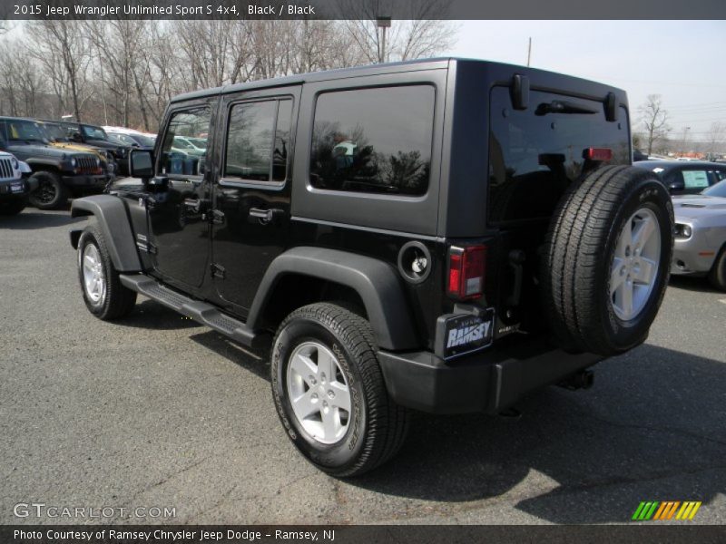 Black / Black 2015 Jeep Wrangler Unlimited Sport S 4x4