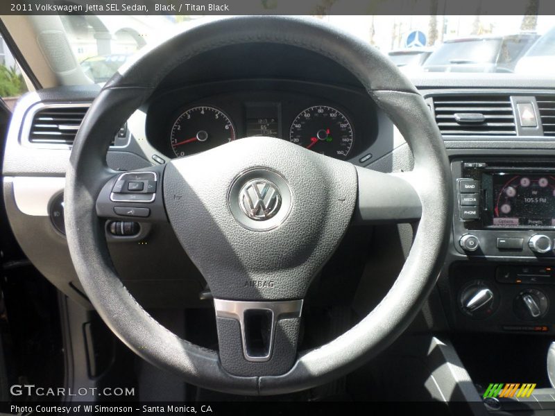 Black / Titan Black 2011 Volkswagen Jetta SEL Sedan