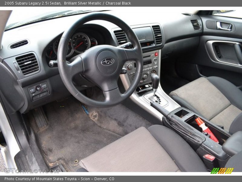  2005 Legacy 2.5i Sedan Charcoal Black Interior