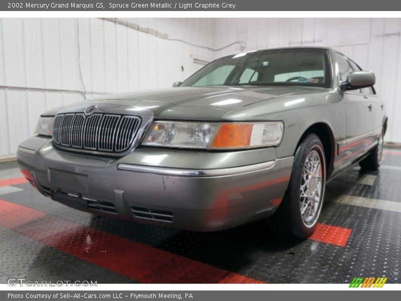 Spruce Green Metallic / Light Graphite Grey 2002 Mercury Grand Marquis GS
