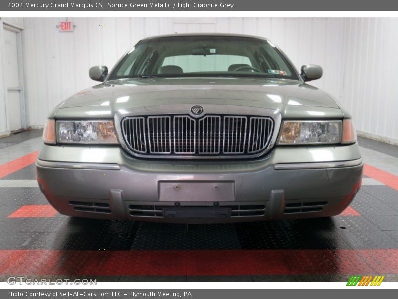 Spruce Green Metallic / Light Graphite Grey 2002 Mercury Grand Marquis GS