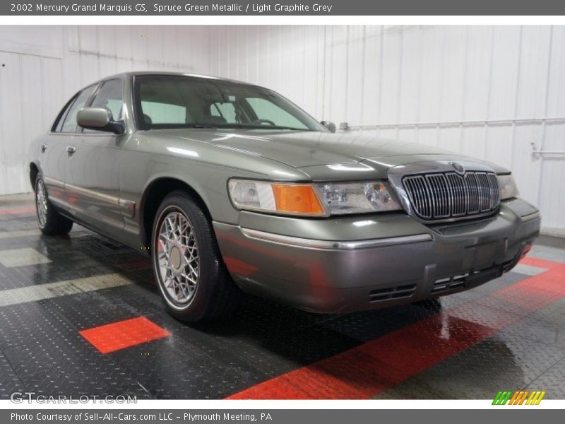 Spruce Green Metallic / Light Graphite Grey 2002 Mercury Grand Marquis GS