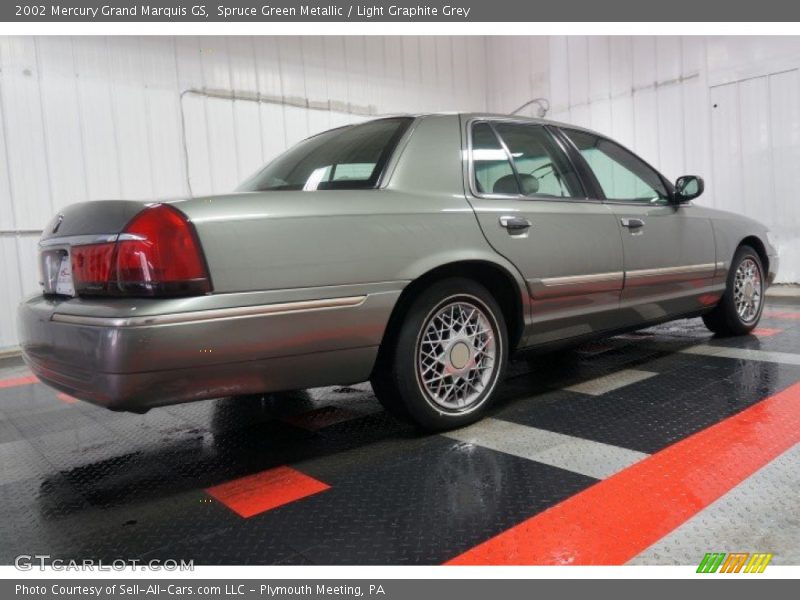 Spruce Green Metallic / Light Graphite Grey 2002 Mercury Grand Marquis GS