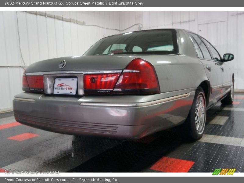 Spruce Green Metallic / Light Graphite Grey 2002 Mercury Grand Marquis GS