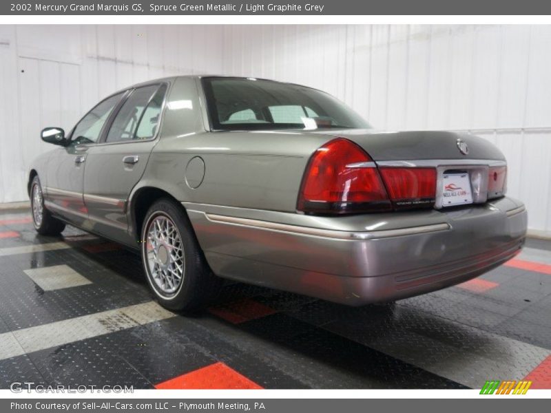 Spruce Green Metallic / Light Graphite Grey 2002 Mercury Grand Marquis GS
