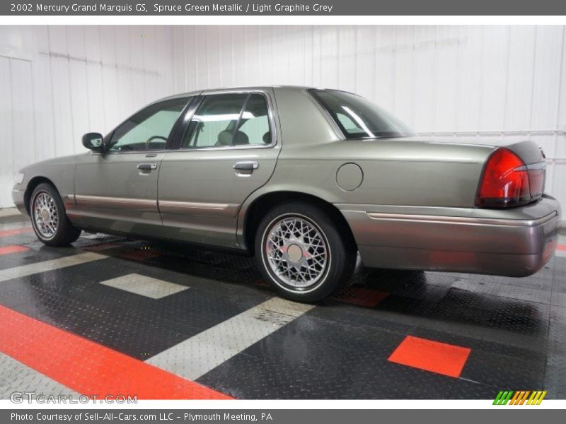 Spruce Green Metallic / Light Graphite Grey 2002 Mercury Grand Marquis GS