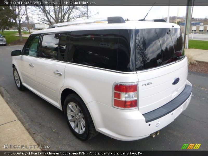 White Suede / Medium Light Stone 2011 Ford Flex SEL AWD