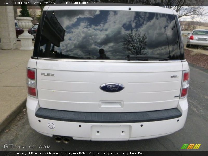 White Suede / Medium Light Stone 2011 Ford Flex SEL AWD