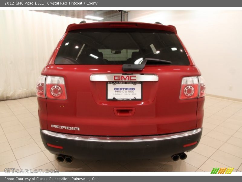 Crystal Red Tintcoat / Ebony 2012 GMC Acadia SLE