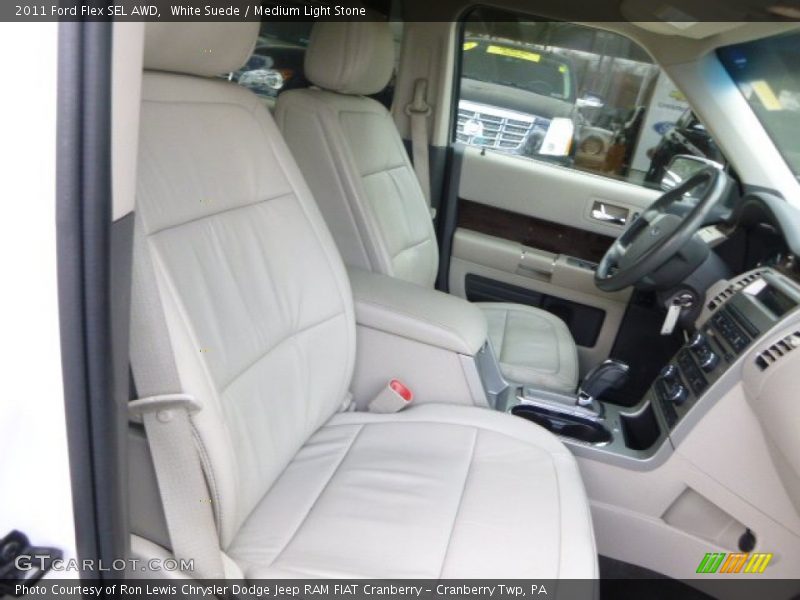 White Suede / Medium Light Stone 2011 Ford Flex SEL AWD