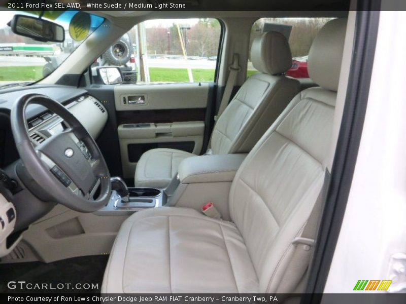 White Suede / Medium Light Stone 2011 Ford Flex SEL AWD