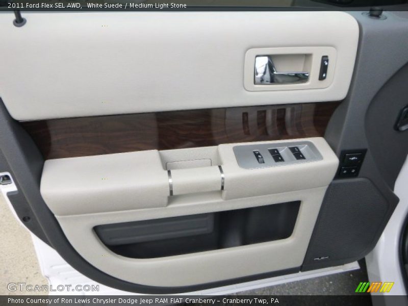 White Suede / Medium Light Stone 2011 Ford Flex SEL AWD