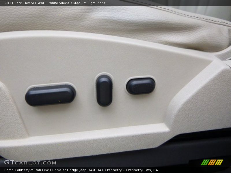 White Suede / Medium Light Stone 2011 Ford Flex SEL AWD