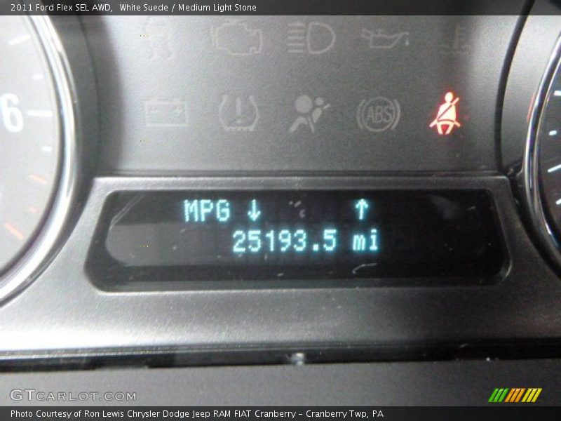 White Suede / Medium Light Stone 2011 Ford Flex SEL AWD