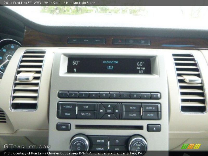 White Suede / Medium Light Stone 2011 Ford Flex SEL AWD