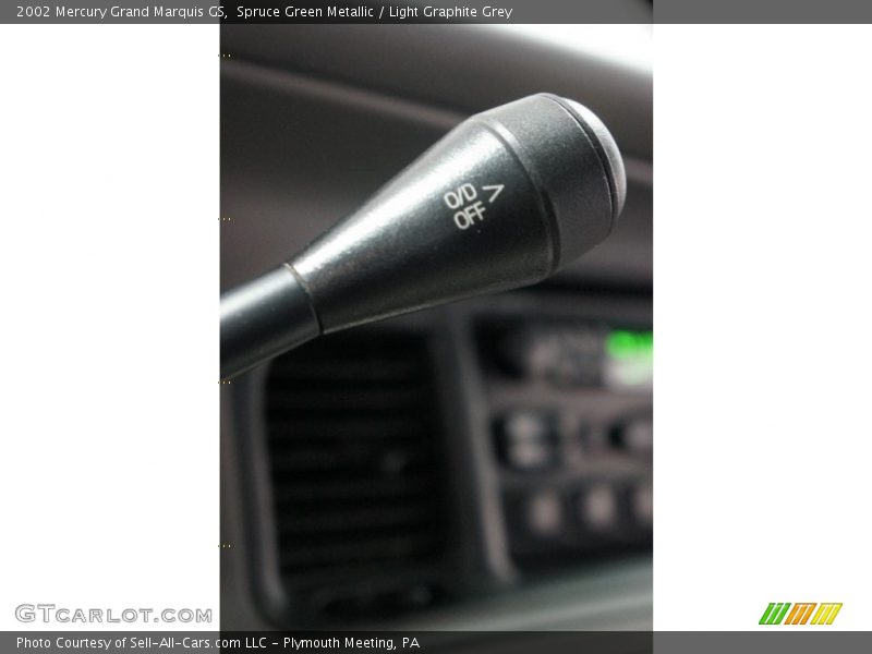 Spruce Green Metallic / Light Graphite Grey 2002 Mercury Grand Marquis GS