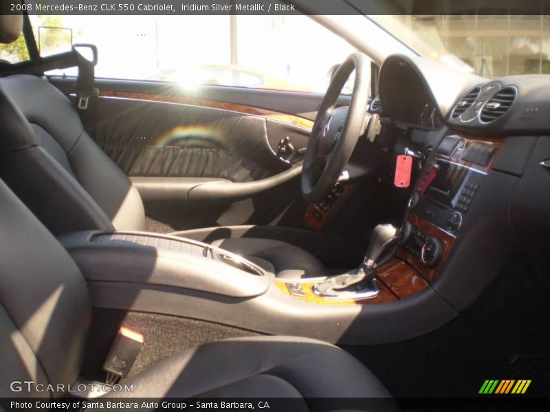 Iridium Silver Metallic / Black 2008 Mercedes-Benz CLK 550 Cabriolet