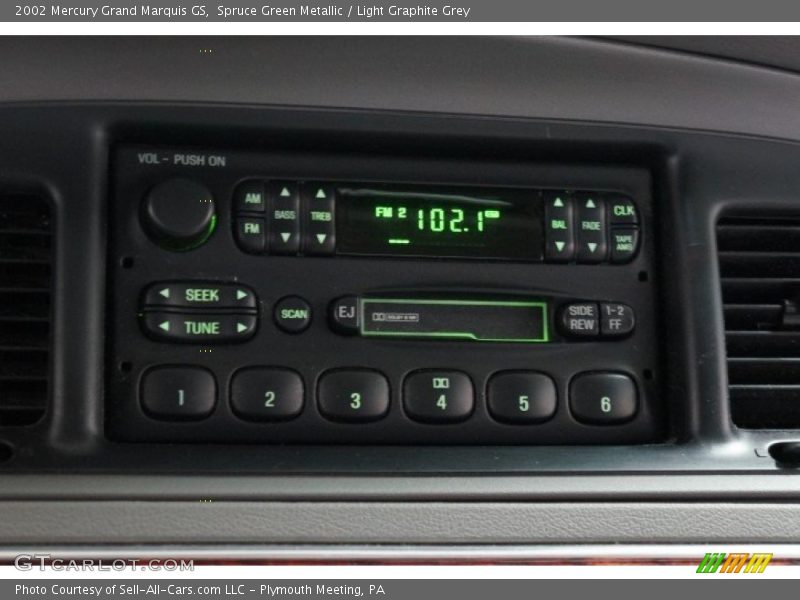 Spruce Green Metallic / Light Graphite Grey 2002 Mercury Grand Marquis GS