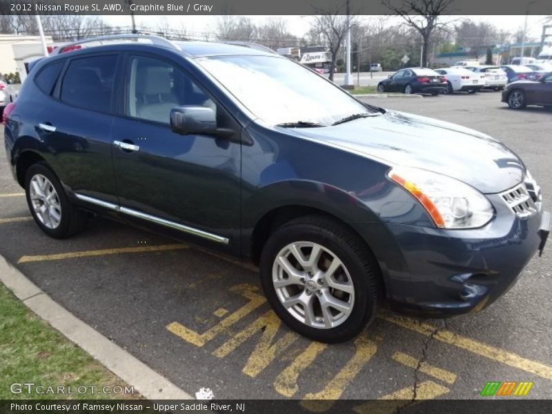 Graphite Blue / Gray 2012 Nissan Rogue SL AWD