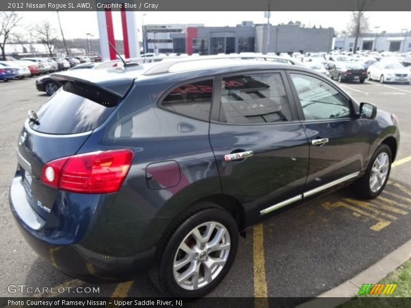 Graphite Blue / Gray 2012 Nissan Rogue SL AWD
