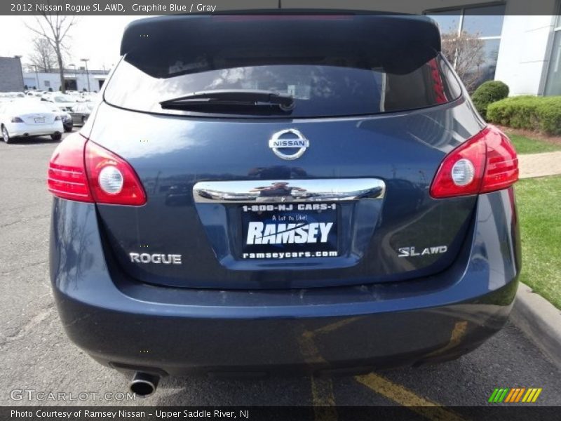 Graphite Blue / Gray 2012 Nissan Rogue SL AWD