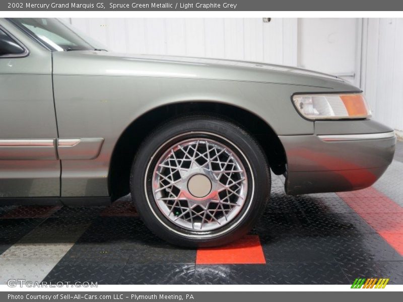 Spruce Green Metallic / Light Graphite Grey 2002 Mercury Grand Marquis GS