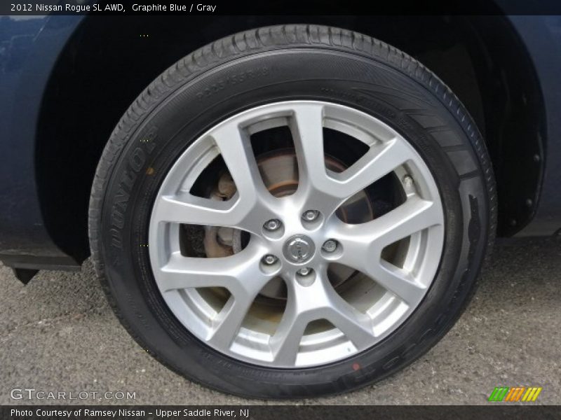 Graphite Blue / Gray 2012 Nissan Rogue SL AWD