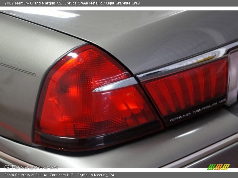 Spruce Green Metallic / Light Graphite Grey 2002 Mercury Grand Marquis GS