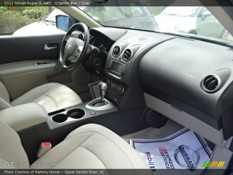 Graphite Blue / Gray 2012 Nissan Rogue SL AWD