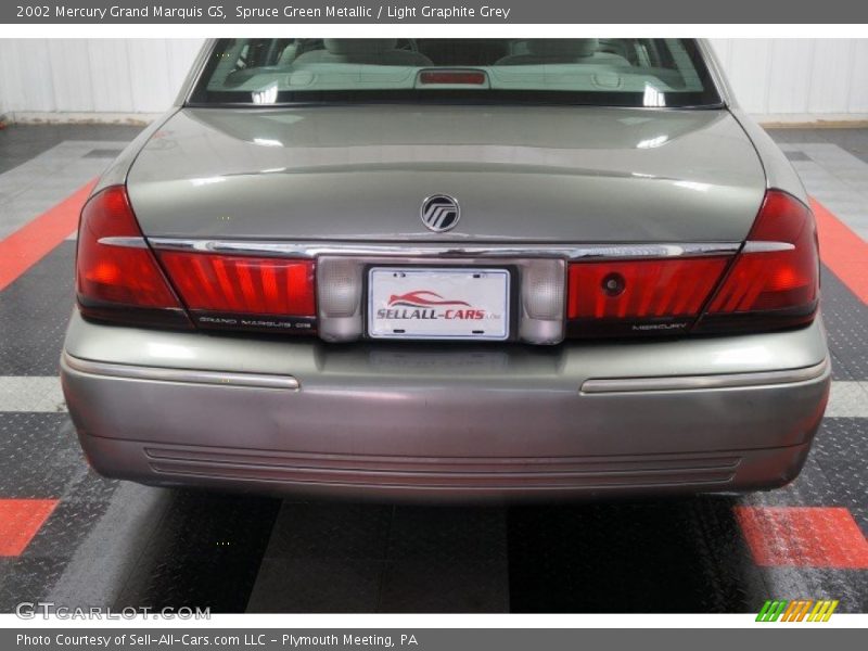 Spruce Green Metallic / Light Graphite Grey 2002 Mercury Grand Marquis GS