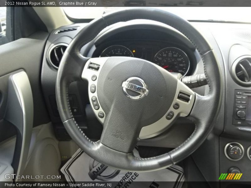 Graphite Blue / Gray 2012 Nissan Rogue SL AWD