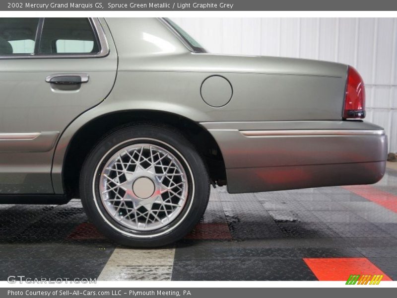 Spruce Green Metallic / Light Graphite Grey 2002 Mercury Grand Marquis GS