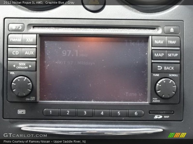 Graphite Blue / Gray 2012 Nissan Rogue SL AWD