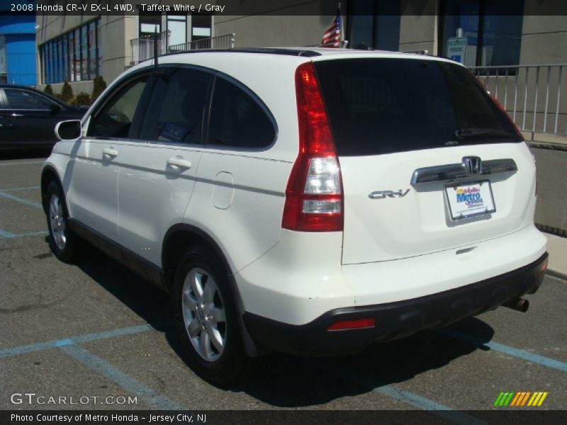 Taffeta White / Gray 2008 Honda CR-V EX-L 4WD
