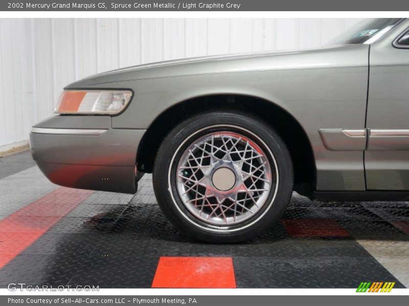 Spruce Green Metallic / Light Graphite Grey 2002 Mercury Grand Marquis GS