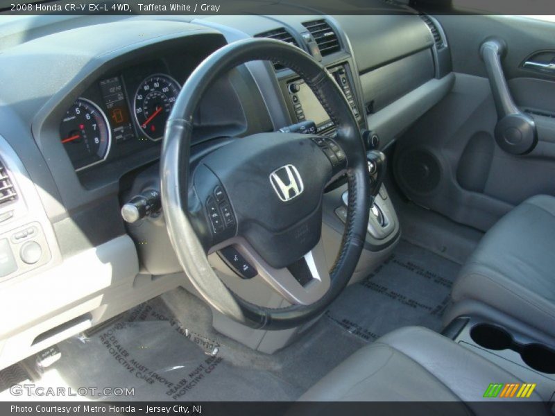 Taffeta White / Gray 2008 Honda CR-V EX-L 4WD